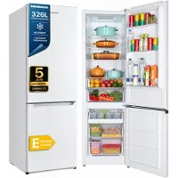 Heinner HCNF-HM326E++, 326 l, NoFrost-Funktion (Kühleinheit), SN-ST, 3,8 kg/24h, E, Weiß