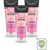 John Frieda 3 x Vibrant Shine Colour Conditioner - 250 ml - Vorratspackung - 3 Stücke