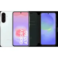 Samsung Galaxy A37 128GB Weiß 5G + BlueBuilt Book Case Schwarz