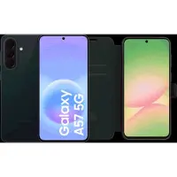 Samsung Galaxy A57 256GB Dunkelblau 5G + BlueBuilt Book Case Schwarz