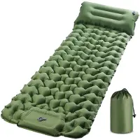 Merkloos Isomatras Ultralight – Selbstaufblasende Campingmatte – 195 x 68 cm – Tragbar – Mit integrierter Luftpumpe – Sicherheitsfunktion gegen Luftverlust – Luftmatratze