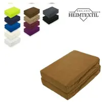 EXKLUSIV HEIMTEXTIL Frottee Spannbettlaken Marke Doppelpack 140 x 200 cm Nougat