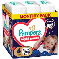 Pampers Pants Night Size 4 104 Pieces