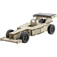 SOL EXPERT Solar-Holz-Steckbausatz - Solar-Rennwagen