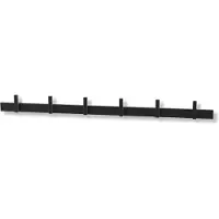Zack Garderobenleiste Cadore schwarz, Designer Design, 60x5x3.5 cm