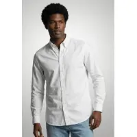 Mcgregor Stretch Poplin Shirt White Größe: M | Business hemden Outlet | Herren | Weiß