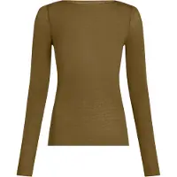 Hunkemoller super soft Shirt aus Kaschmir-Mix mit U-Boot-Ausschnitt Grün