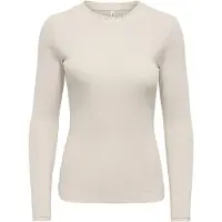 ONLY ONLLESLIE L/S LACE MIX TOP JRS Pumice Sto S