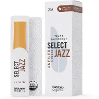 Daddario Organic Select Jazz Ungeflochtene Tenorsaxophonblätter 2H (5er Pack)