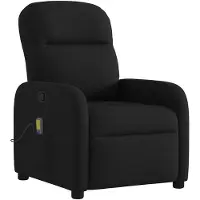 vidaXL Massagesessel Schwarz Stoff