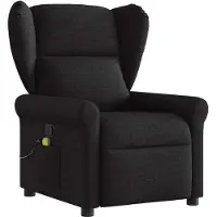 vidaXL Massagesessel Schwarz Stoff