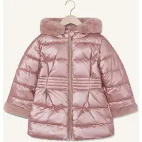 Mayoral Mädchen Jacken Metallic Fauxfur Puffer Jacket - Roze - Größe 104