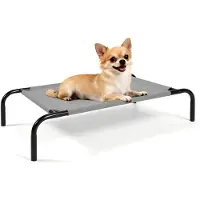 Sonstiges Erhöhtes Hundebett Stahlrahmen Teslin-Mesh 90 x 55 x 20 cm