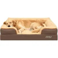 Sonstiges Hundebett Schaumstoff-Sofabett für große Hunde L 110x82x20 cm Kaffee