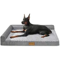 Sonstiges Orthopädisches Hundebett L 91x61cm Grau mit Schaumstoffkanten