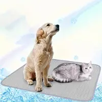 Sonstiges Kühlmatte für Hunde Selbstkühlend 50x60cm Grau rutschfest waschbar
