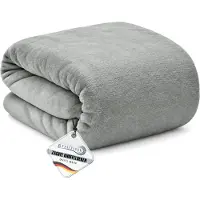 Beautissu DECKE Aurelia 150/200 cm Hellgrau