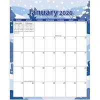 Famanu Kühlschrankkalender - Magnetische Agenda - 36,8 x 29,2 cm - Weiß