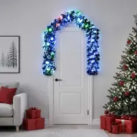 vidaXL Weihnachtsgirlande 200 cm 16 LEDs Mehrfarbig PET 42049535