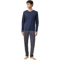 Mey Anzug lang Serie Luminous Stripes Yacht Blue | Größe M