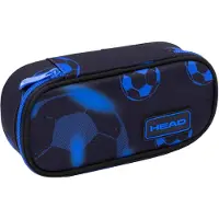 Astra Gepolsterte Federtasche mit Innenklappe Neo Blue Football Head
