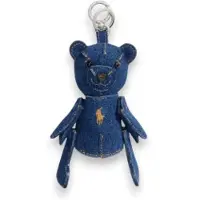 Ralph Lauren für Damen. 427P14990001 Denim-Anhänger "Polo Bear" für Tasche, blau (OSFA), Lässig, Baumwolle