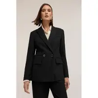 Motivi Structured Double-breasted Pinstripe Jacket Black Größe: 36 | Blazer Outlet | Damen | Schwarz