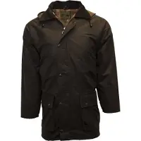 Walker and Hawkes Wachsjacke Benson braun L