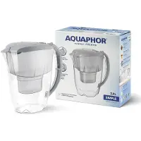 AQUAPHOR Einfacher Filterkanne 2,8L Grau - Aqu 516578