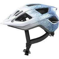 ABUS Fahrradhelm Aduro 3.0 – sportiver City-Helm in stilvollem Design für alltägliche und sportliche Touren – für Damen und Herren – weiß und blau, Größe L