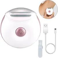 Welikera Damen-Haarentferner,3-in-1 Intimrasierer, Gesichtsentferner, elektrischer Rasierer für Beine,Arme,Achseln und Bikinizone, wiederaufladbar,wasserdicht