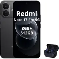 Xiaomi REDMI Note 17 Pro 5G Smartphone 8340mAh 8GB/512GB Schwarz (Inklusive Bluetooth-Kopfhörer)
