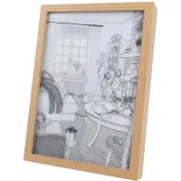 Kkmoon Beleuchtetes Wandbild mit USB-Anschluss – doppelseitiges LED-Kunstwerk für den Tisch, 3-farbig dimmbar, als Dekoration für das Wohnzimmer