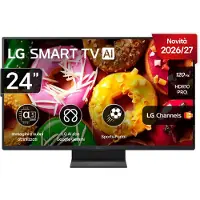 LG 24LB70006LA, 61 cm (24"), 1920 x 1080 Pixel, LED, Smart-TV, WLAN, Schwarz