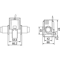 Wago 855-5005/500-001, Schwarz, IP20, 66,2 mm, 66 mm, 97 mm, Niederlande