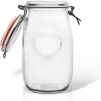 Orion Słoik / pojemnik szklany patentowy BELA 1,5L SERCE uniwersalny