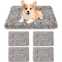 Sonstiges 4er Set Haustiermatte Hundebett 69x48 cm Grau
