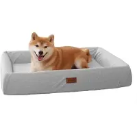 Emme Orthopädisches Hundebett Ergonomisches Hundesofa 67x51cm Mittelgrau