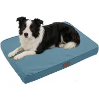 Emme Orthopädisches Hundebett L 105x70x9 cm Seeblau Wasserdicht & maschinenwaschbar
