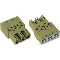 Wago 770-273 Stecker,3-polig,Kod. B,hellgrün 770273 - 100 Stück