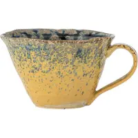 Bloomingville Milani, Einzelbild, 0,25 l, Tasse, Universal, Gelb, Blau, Steingut