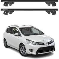 Menabo Dachträger Grundtäger für Toyota Verso 2009-2018 Aluminium 90kg Schwarz 2tlg