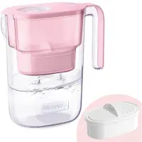 Dripio Wasserfilterkrug 2,5 L, rosa, reduziert Blei, Chlor, BPA-frei