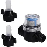 Merkloos Vorfilterpumpfilter, Inline Wasserfilter, Hochwertiger Kunststoff, Schutz für Gartenpumpen