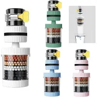 Merkloos Wasserfilter 4 Stücke, 360 Grad drehbar, Aktivkohle, 11.5 cm, für Küche