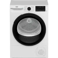 Beko B7T88209, Frontlader, Wärmepumpe, Weiß, Drehregler, Berührung, Rechts, Beige
