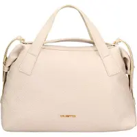Custo Barcelona Damen Shopper Tasche aus Vegan Leather mit Reißverschluss und verstellbarem Riemen CUSTO Black B UNICA 36x23x16 cm CLARIS-BLACK