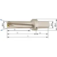Format Vollbohrer für Wendeschneidplatten mit Innenkühlung 3xD ø27mm