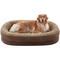 Sonstiges Orthopädisches Hundebett 122x89cm Braun für große Hunde