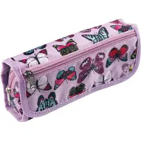 Clairefontaine 8534C Schlampermäppchen Textil 22x6x12cm Schmetterlinge